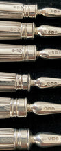 Georgian, George III, Crested Silver Dessert Knives & Forks for Twelve. London 1799 & 1801 Moses Brent.