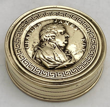 Early 19th Century Charles James Fox Brass Snuff Box.