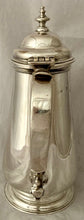 Georgian, George II, Silver Armorial Coffee Pot. London 1752 William Shaw & William Priest. 19.6 troy ounces.