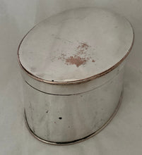 19th Century Silver Plate on Copper Biscuit Box.