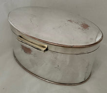 19th Century Silver Plate on Copper Biscuit Box.