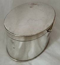 19th Century Silver Plate on Copper Biscuit Box.