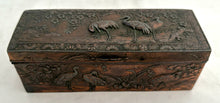 A 19th Century Relief Detail Naturalistic Copper Box, circa 1870 - 1890.