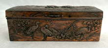 A 19th Century Relief Detail Naturalistic Copper Box, circa 1870 - 1890.