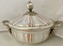 19th Century French Silver Plate on Copper Covered Tureen.