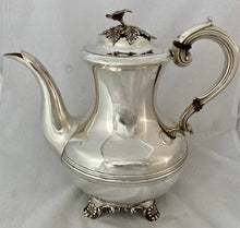 William IV Silver Coffee Pot. London 1832 Richard Pearce & George Burrows. 25 troy ounces.