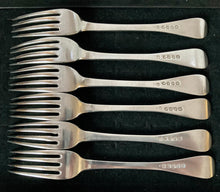 William IV Six Silver Dessert Forks. London 1835 Joseph & Albert Savory. 9.5 troy ounces.