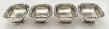 Georgian, George IV,  Four Silver Salts. London 1821 John Cope Folkard. 14.8 troy ounces.
