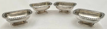 Georgian, George IV,  Four Silver Salts. London 1821 John Cope Folkard. 14.8 troy ounces.