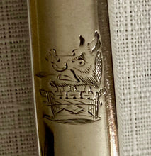 Georgian, George III, Crested Silver Dessert Knives & Forks for Twelve. London 1799 William Abdy II.