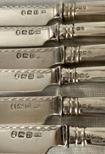 Georgian, George III, Crested Silver Dessert Knives & Forks for Twelve. London 1799 William Abdy II.