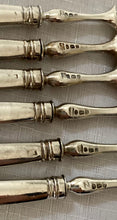 Georgian, George III, Crested Silver Dessert Knives & Forks for Twelve. London 1799 William Abdy II.