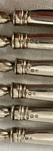 Georgian, George III, Crested Silver Dessert Knives & Forks for Twelve. London 1799 William Abdy II.