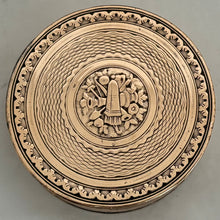 An Early 19th Century Gilt Metal Snuff Box With Triumphal Regalia.