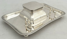 George VI Silver Inkstand. Birmingham 1938 Asprey & Co. Ltd. 10.9 troy ounces.