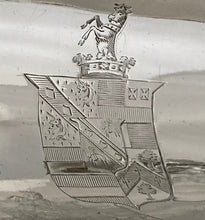 Georgian, George III, Silver Inkstand. Marital Arms of Smyth & Ibbetson. London 1813 Solomon Hougham. 36 troy ounces.