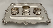 Georgian, George III, Silver Inkstand. Marital Arms of Smyth & Ibbetson. London 1813 Solomon Hougham. 36 troy ounces.