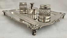 Georgian, George III, Silver Inkstand. Marital Arms of Smyth & Ibbetson. London 1813 Solomon Hougham. 36 troy ounces.