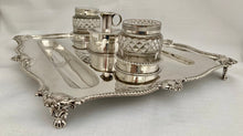Georgian, George III, Silver Inkstand. Marital Arms of Smyth & Ibbetson. London 1813 Solomon Hougham. 36 troy ounces.