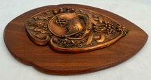 HMS Foudroyant, Nelson's Flagship Copper & Oak Plaque, 'Made From The Old Foudroyant'.