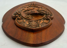 HMS Foudroyant, Nelson's Flagship Copper & Oak Plaque, 'Made From The Old Foudroyant'.