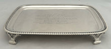Battle of Waterloo & Peninsular War, Major General Sir Alexander Dickson, George III Silver Salver. London 1816, 40 troy ounces.