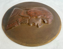 General Napoleon Bonaparte Bronze Portrait Profile Plaque after Louis-Simon Boizot.