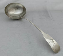 Georgian, George III, Irish Silver Soup Ladle. Dublin 1820 Samuel Neville. 5.9 troy ounces.