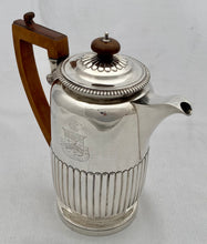 Vice-Admiral Sir Robert Tristram Rickets George III Silver Coffee Pot. London 1820 J. E. Terrey. 18.4 troy ounces.
