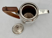 Vice-Admiral Sir Robert Tristram Rickets George III Silver Coffee Pot. London 1820 J. E. Terrey. 18.4 troy ounces.