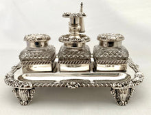 Georgian, George III, Silver Inkstand. Sheffield 1817 S. C. Younge & Co. 23.8 troy ounces.