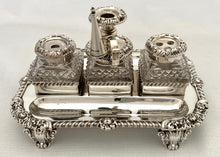 Georgian, George III, Silver Inkstand. Sheffield 1817 S. C. Younge & Co. 23.8 troy ounces.