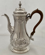 Georgian, George II, Silver Coffee Pot. London 1754 Thomas Whipham. 31 troy ounces.