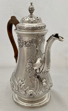 Georgian, George II, Silver Coffee Pot. London 1754 Thomas Whipham. 31 troy ounces.