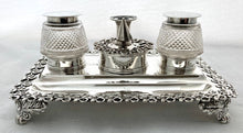Georgian, George IV, Silver Inkstand. London 1824 Joseph Angell I. 13.3 troy ounces.