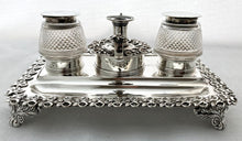 Georgian, George IV, Silver Inkstand. London 1824 Joseph Angell I. 13.3 troy ounces.