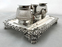Georgian, George IV, Silver Inkstand. London 1824 Joseph Angell I. 13.3 troy ounces.