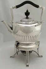 76th Punjabis, British Indian Army, Silver Spirit Kettle. London 1906 Goldsmiths & Silversmiths Co. Ltd. 37.6 troy ounces.