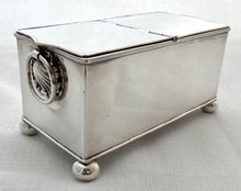 Early Victorian Silver Plated Inkstand, circa 1840 - 1850.