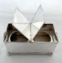 Early Victorian Silver Plated Inkstand, circa 1840 - 1850.