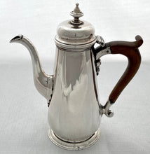 George II Silver Coffee Pot. Arms of Corbett & Mytton, Sundorne Castle. London circa 1752. 10.7 troy ounces.