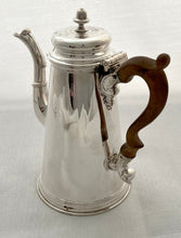 Georgian, George II, Silver Coffee Pot. London 1736 Dike Impey. 16 troy ounces.