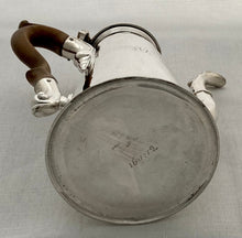 Georgian, George II, Silver Coffee Pot. London 1736 Dike Impey. 16 troy ounces.