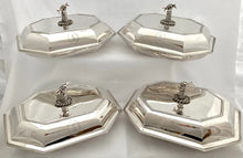 Admiral Sir Robert Brice Kingsmill: Four George III Silver Entree Dishes & Covers. London 1789/91, James Young. 155 troy ounces.