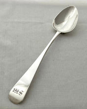 Georgian, George IV, Silver Basting Spoon. London 1822 Solomon Royes. 4.2 troy ounces.