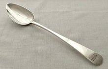 Georgian, George IV, Silver Basting Spoon. London 1822 Solomon Royes. 4.2 troy ounces.