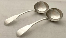 Georgian, George IV, Pair of Silver Sauce Ladles. London 1824 Robert Rutland. 3.9 troy ounces.