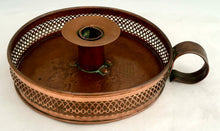 HMS Britannia, Arts & Crafts Chamberstick Made Using Ship's Copper, circa 1905.