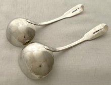 Georgian, George IV, Pair of Silver Sauce Ladles. London 1824 Robert Rutland. 3.9 troy ounces.