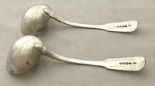 Georgian, George IV, Pair of Silver Sauce Ladles. London 1824 Robert Rutland. 3.9 troy ounces.
